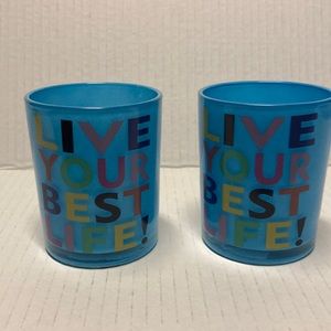 “Live Your Best Life!” Candle holders